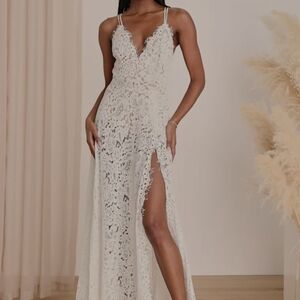 Lulus Love Of Details Lace Dress